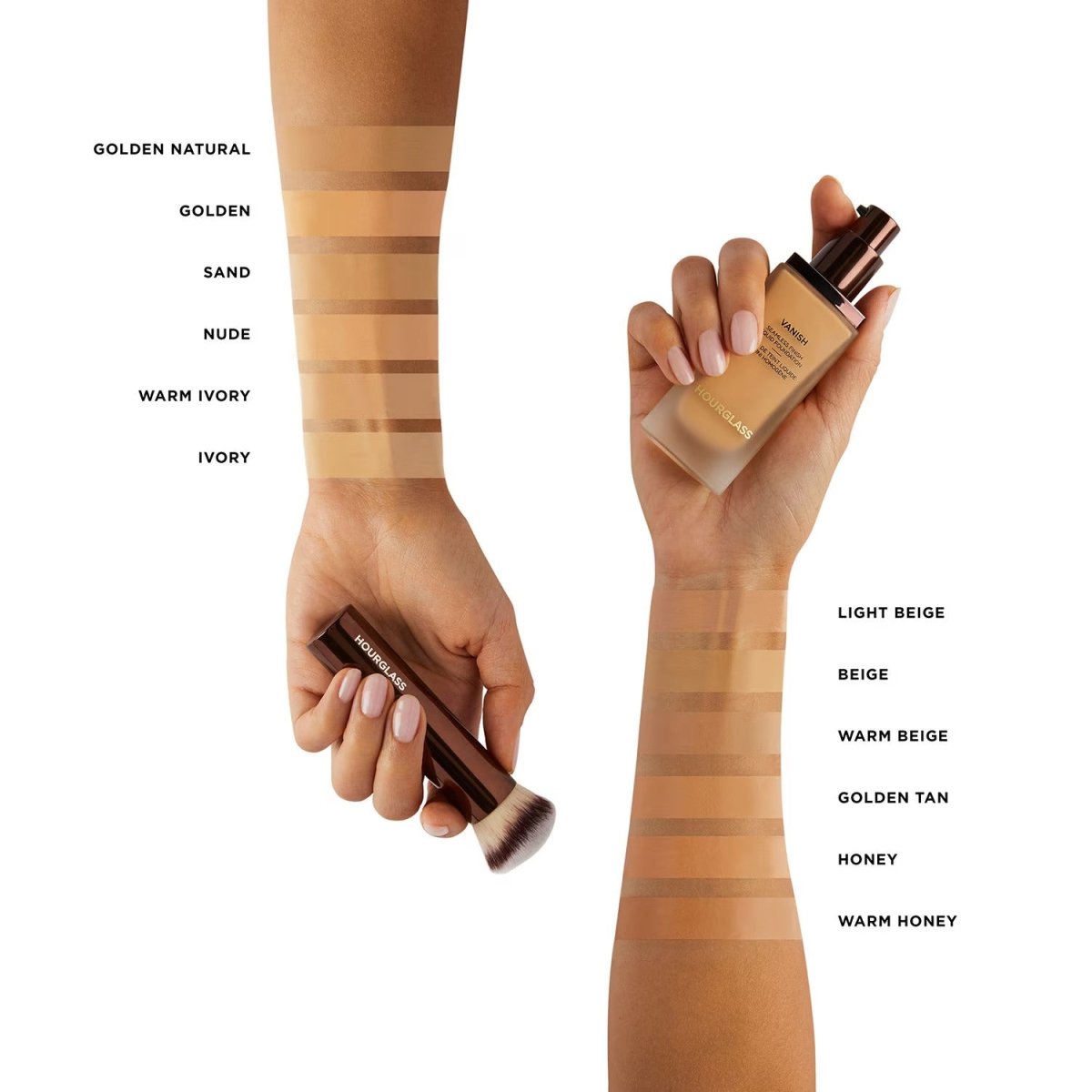 Hourglass Vanish Seamless Finish Liquid Foundation - Warm Honey - Cryvel